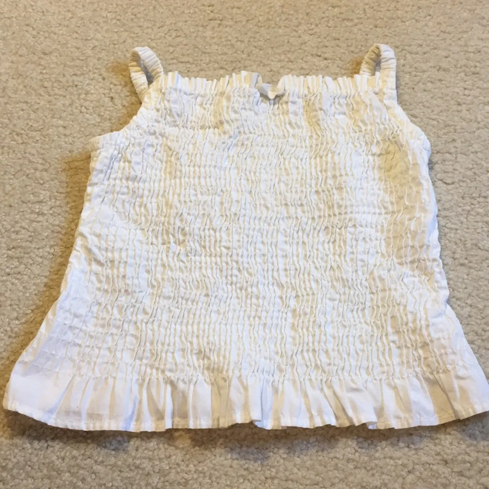 GAP white ruched